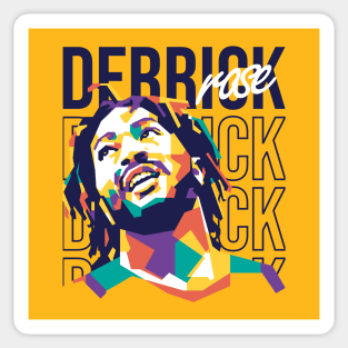 Derrick Rose on WPAP art 2 Sticker